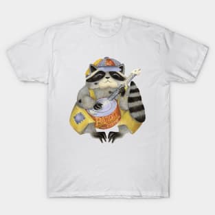 tin banjo raccoon T-Shirt